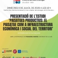Presentació de l’estudi ‘Paisatges productius: el paisatge com a infraestructura econòmica i social del territori’